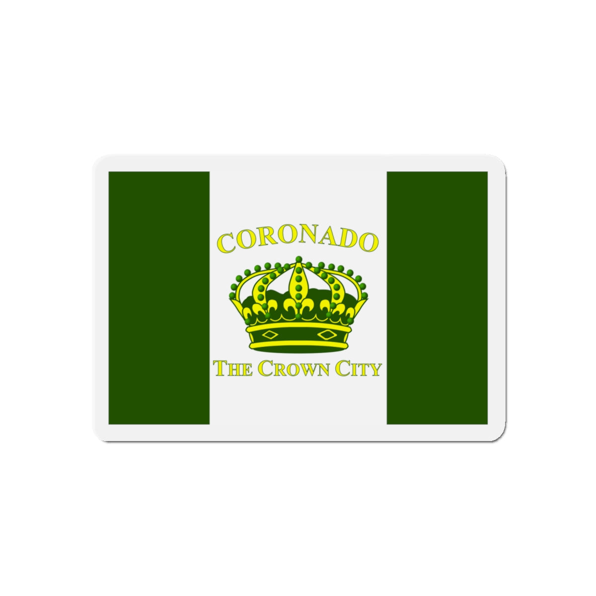 Flag of Coronado California - Die-Cut Magnet-5" x 5"-The Sticker Space