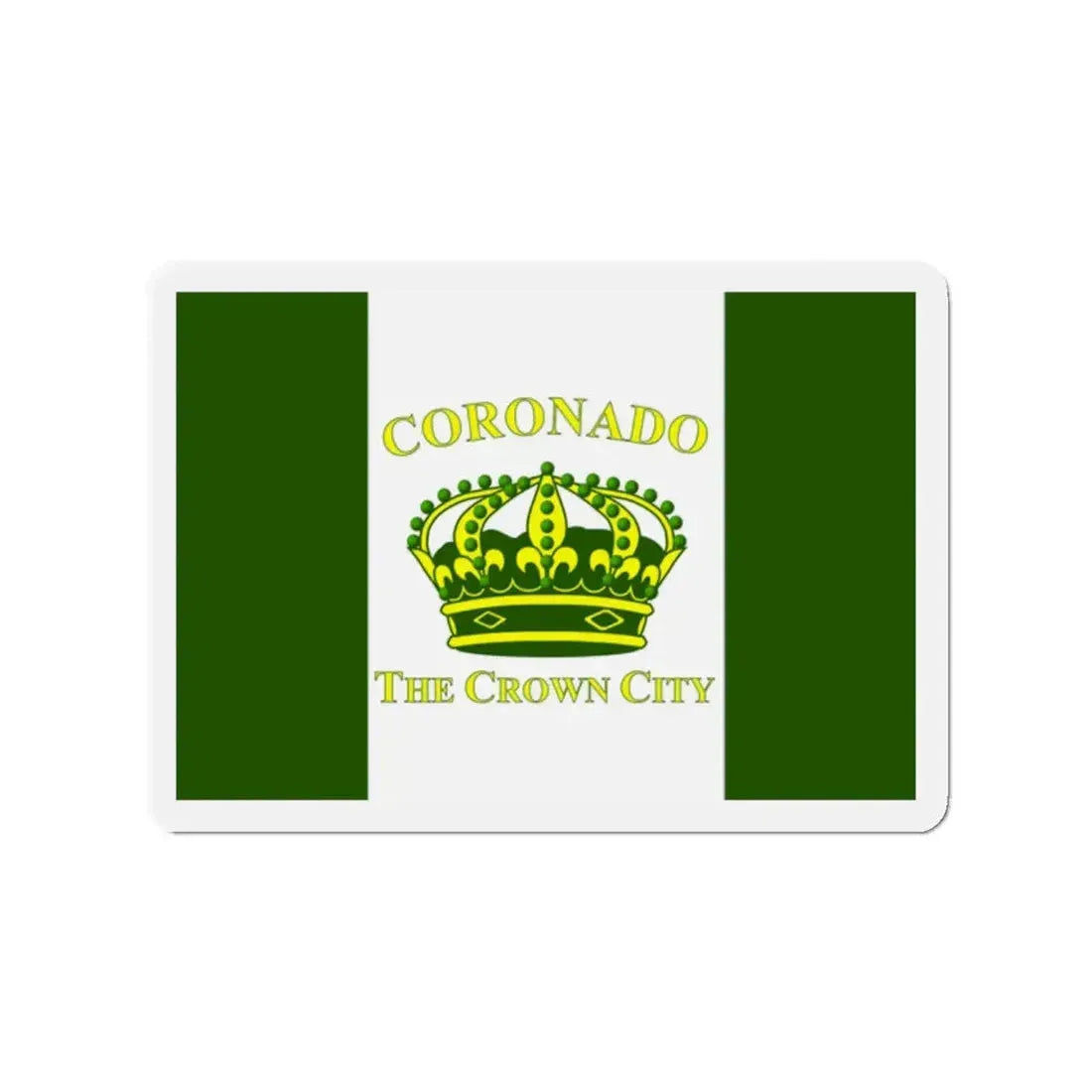 Flag of Coronado California - Refrigerator Magnet 2 Inch - The Sticker Space