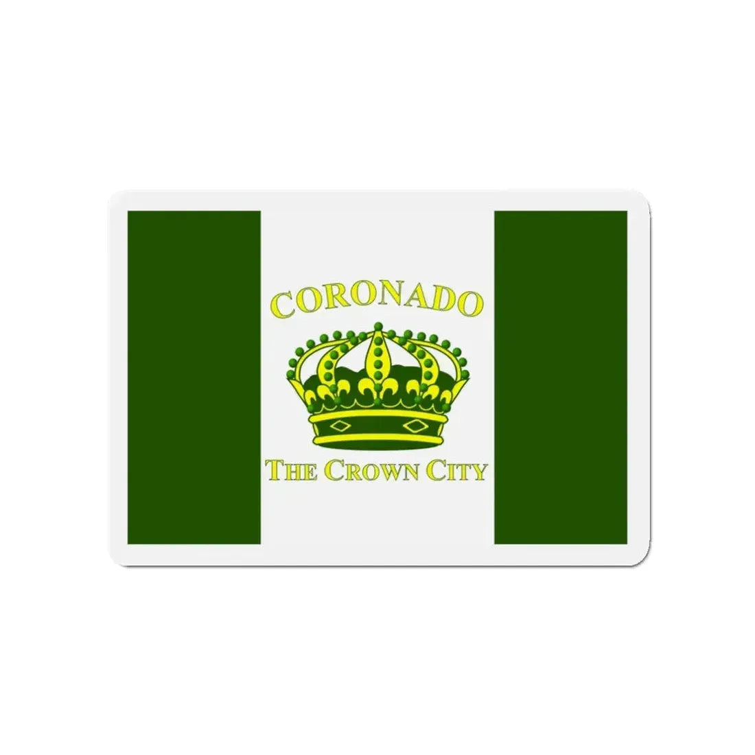 Flag of Coronado California - Refrigerator Magnet 3 Inch - The Sticker Space