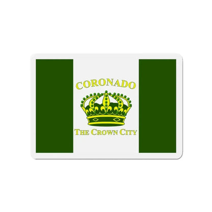Flag of Coronado California - Refrigerator Magnet 3 Inch - The Sticker Space
