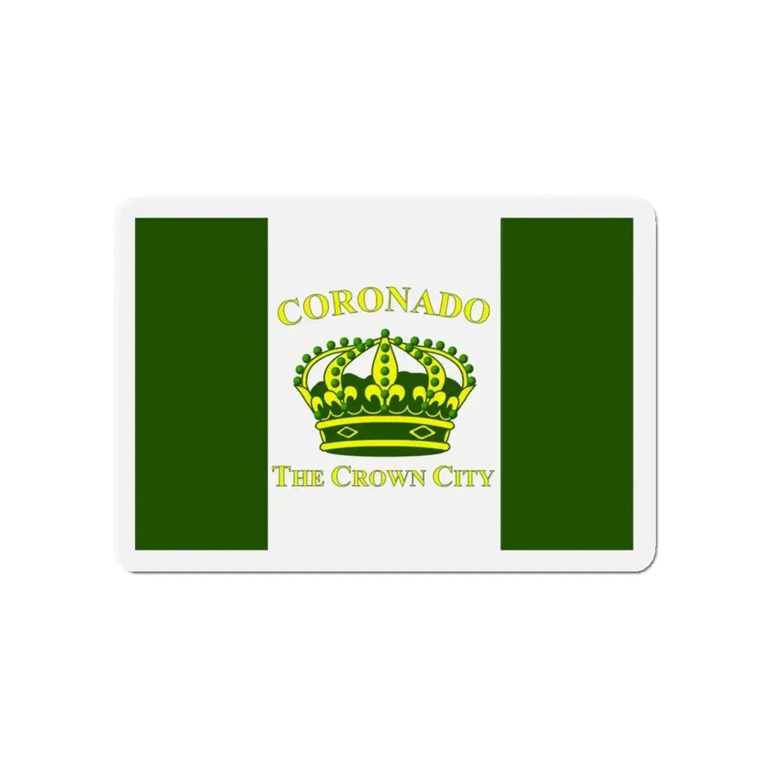 Flag of Coronado California - Refrigerator Magnet 4 Inch - The Sticker Space