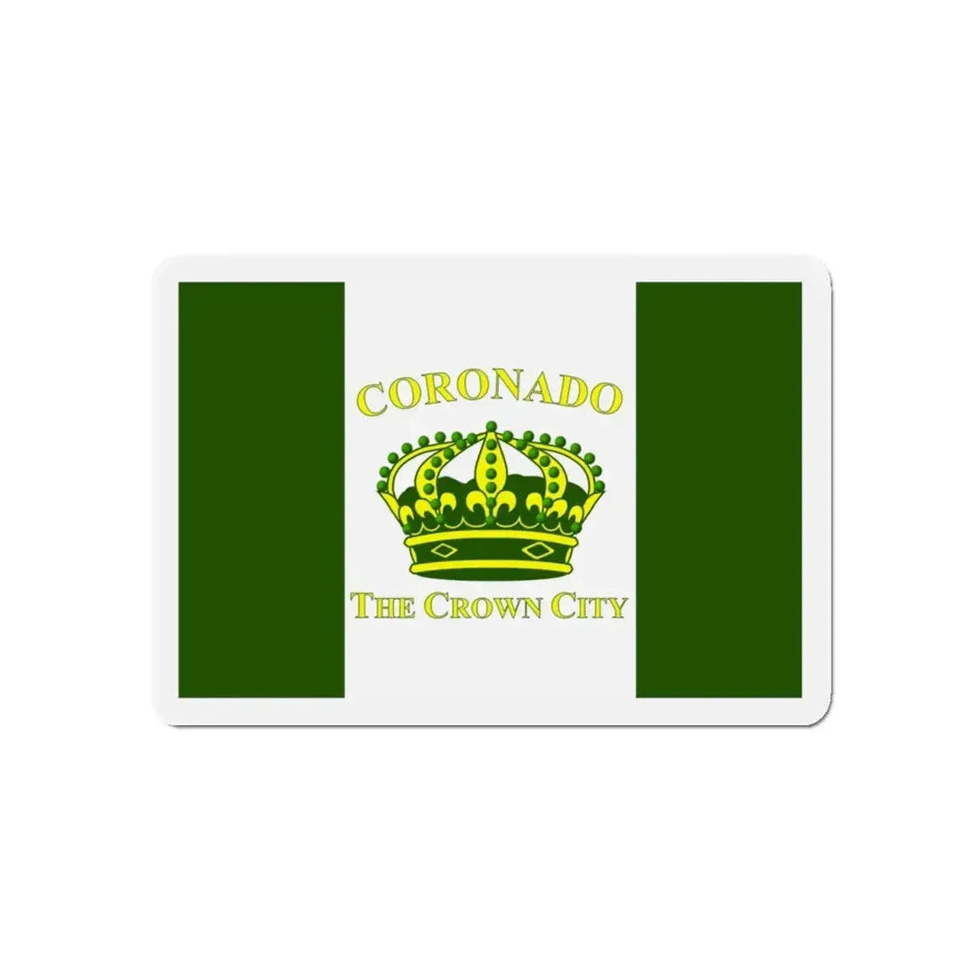 Flag of Coronado California - Refrigerator Magnet 5 Inch - The Sticker Space
