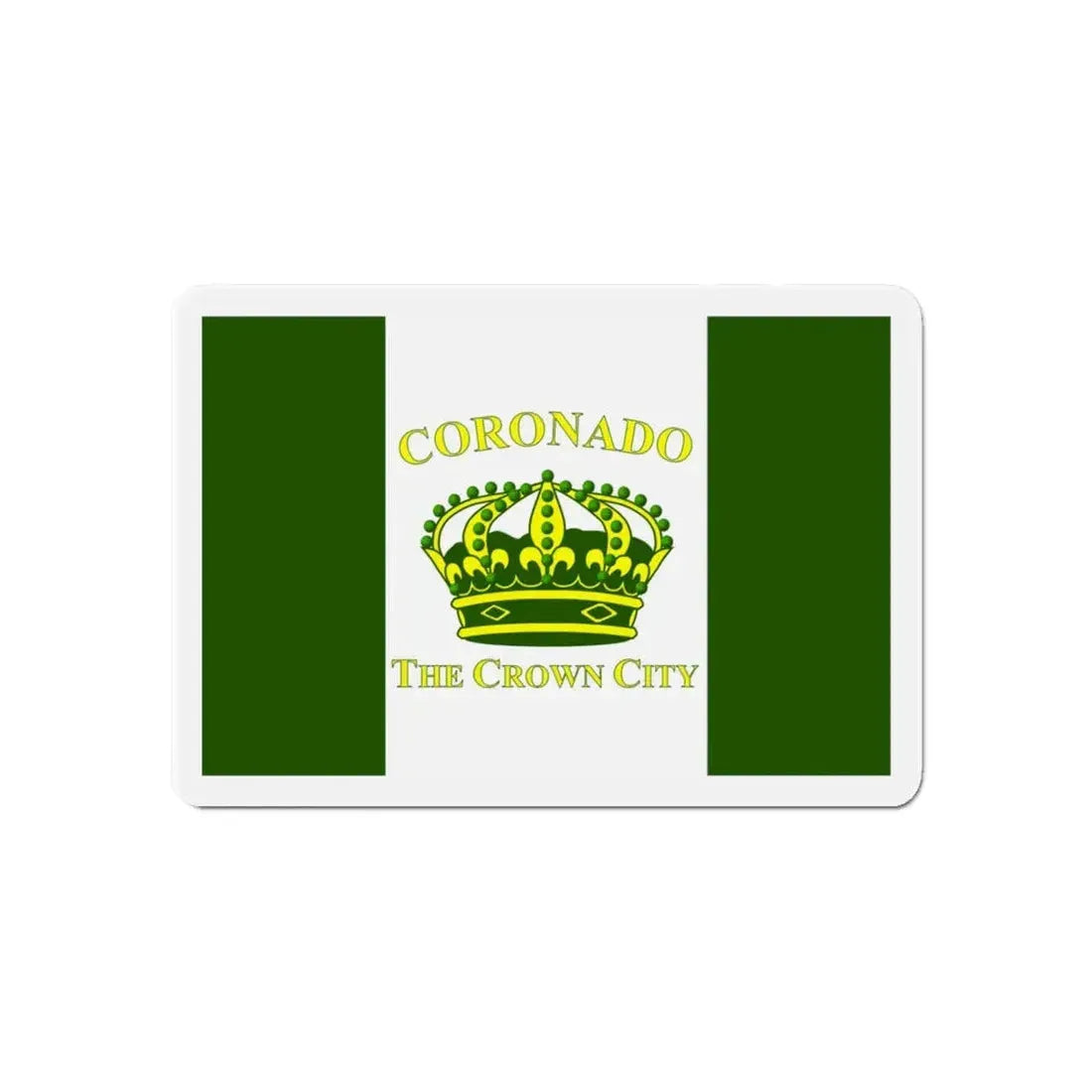 Flag of Coronado California - Refrigerator Magnet 6 Inch - The Sticker Space