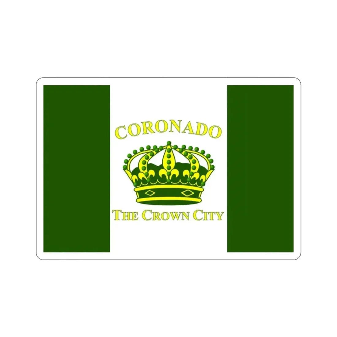 Flag of Coronado California USA STICKER Vinyl Die-Cut Decal 2 Inch - The Sticker Space