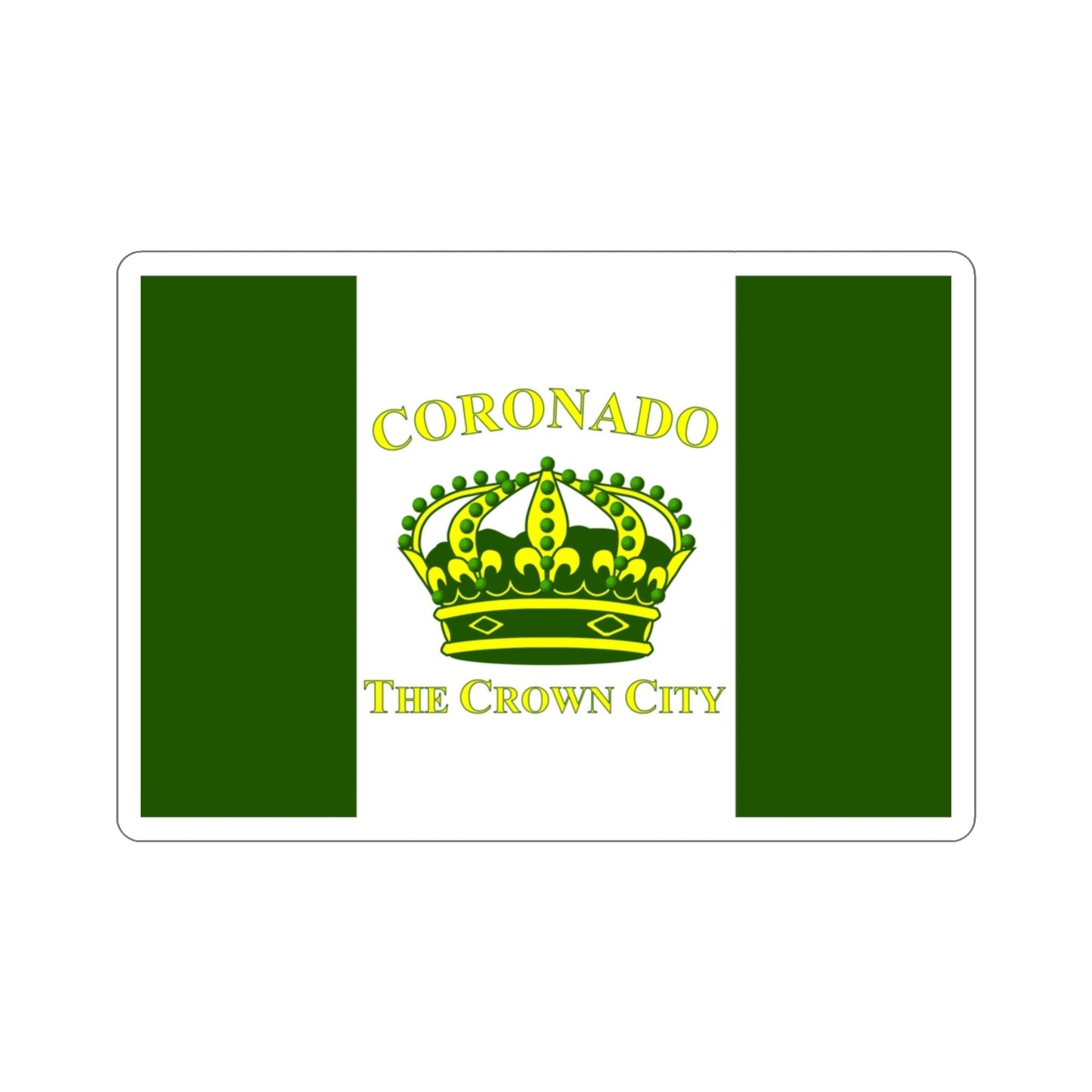 Flag of Coronado California USA STICKER Vinyl Die-Cut Decal-3 Inch-The Sticker Space