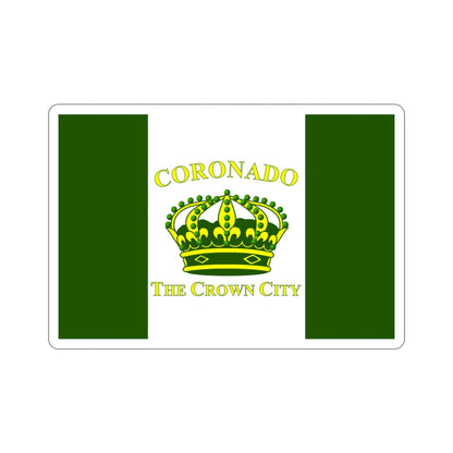 Flag of Coronado California USA STICKER Vinyl Die-Cut Decal-3 Inch-The Sticker Space