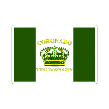 Flag of Coronado California USA STICKER Vinyl Die-Cut Decal 3 Inch - The Sticker Space