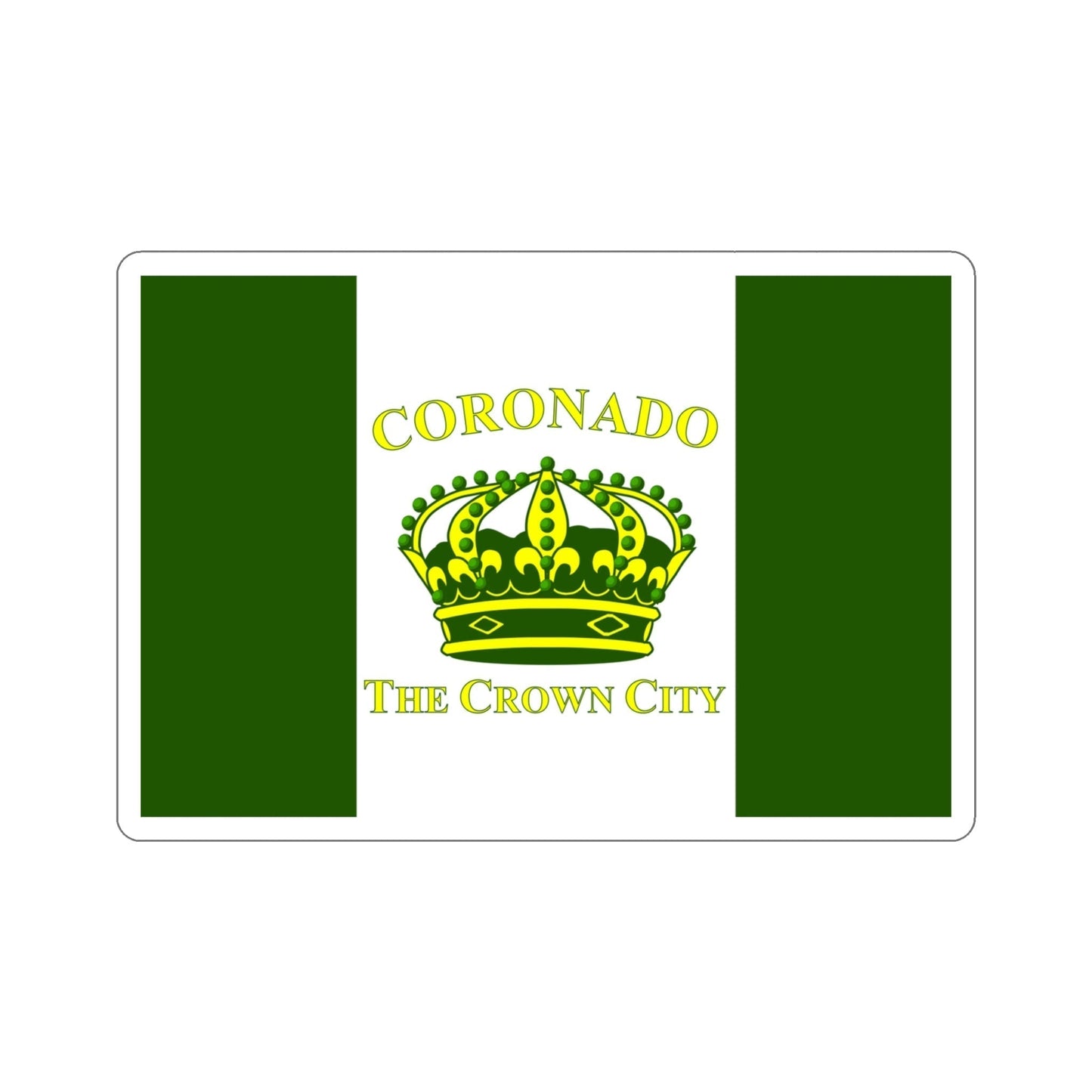 Flag of Coronado California USA STICKER Vinyl Die-Cut Decal-4 Inch-The Sticker Space