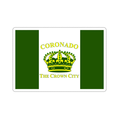 Flag of Coronado California USA STICKER Vinyl Die-Cut Decal-4 Inch-The Sticker Space