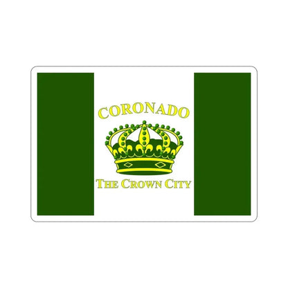 Flag of Coronado California USA STICKER Vinyl Die-Cut Decal 4 Inch - The Sticker Space