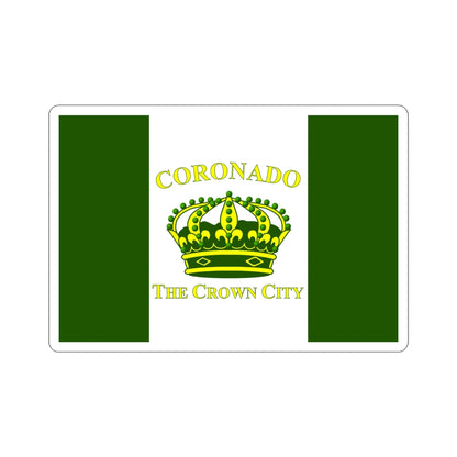 Flag of Coronado California USA STICKER Vinyl Die-Cut Decal-5 Inch-The Sticker Space