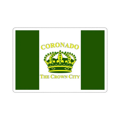 Flag of Coronado California USA STICKER Vinyl Die-Cut Decal 5 Inch - The Sticker Space