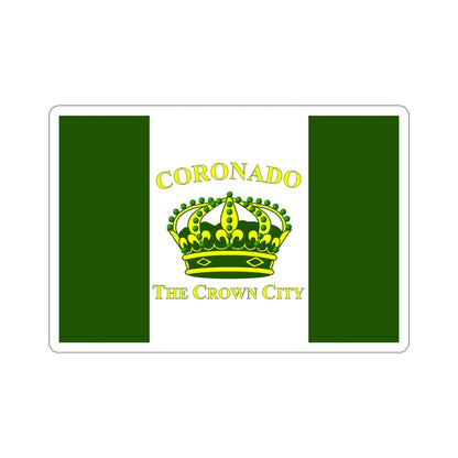 Flag of Coronado California USA STICKER Vinyl Die-Cut Decal-6 Inch-The Sticker Space