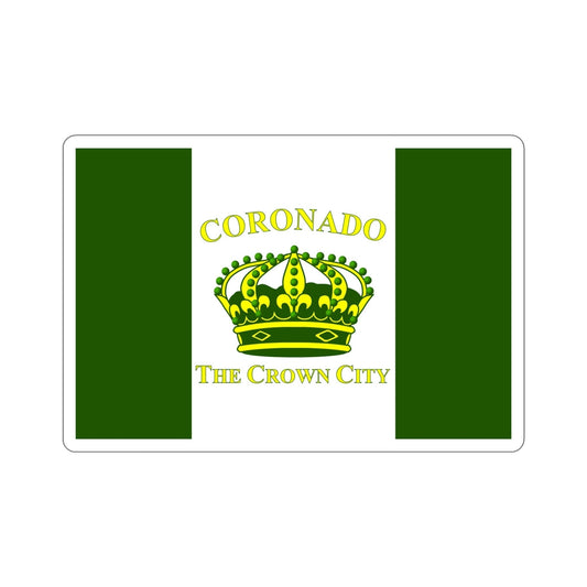 Flag of Coronado California USA STICKER Vinyl Die-Cut Decal-6 Inch-The Sticker Space