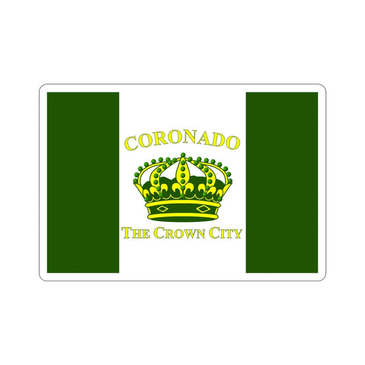 Flag of Coronado California USA STICKER Vinyl Die-Cut Decal-6 Inch-The Sticker Space