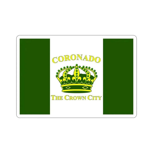 Flag of Coronado California USA STICKER Vinyl Die-Cut Decal 6 Inch - The Sticker Space