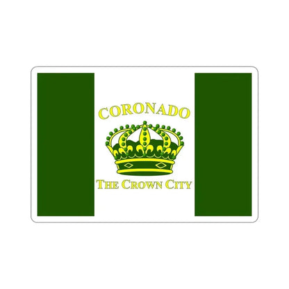 Flag of Coronado California USA STICKER Vinyl Die-Cut Decal 6 Inch - The Sticker Space