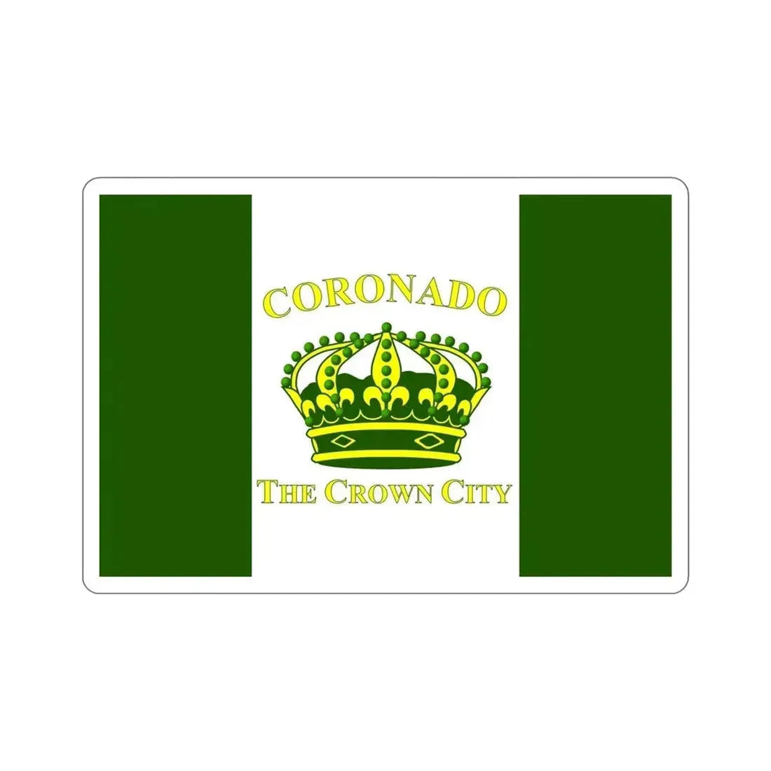 Flag of Coronado California USA STICKER Vinyl Die-Cut Decal - The Sticker Space