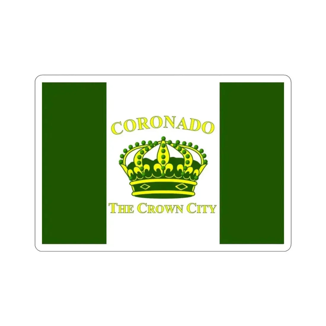 Flag of Coronado California USA STICKER Vinyl Die-Cut Decal - The Sticker Space