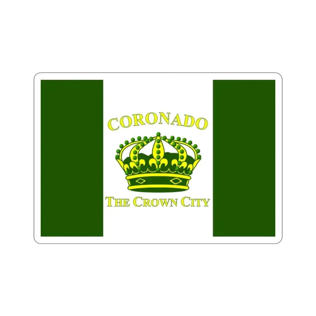 Flag of Coronado California USA STICKER Vinyl Die-Cut Decal - The Sticker Space
