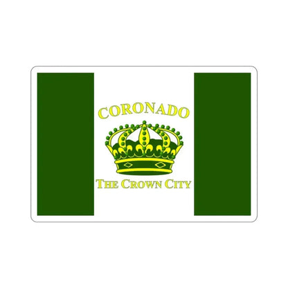 Flag of Coronado California USA STICKER Vinyl Die-Cut Decal - The Sticker Space