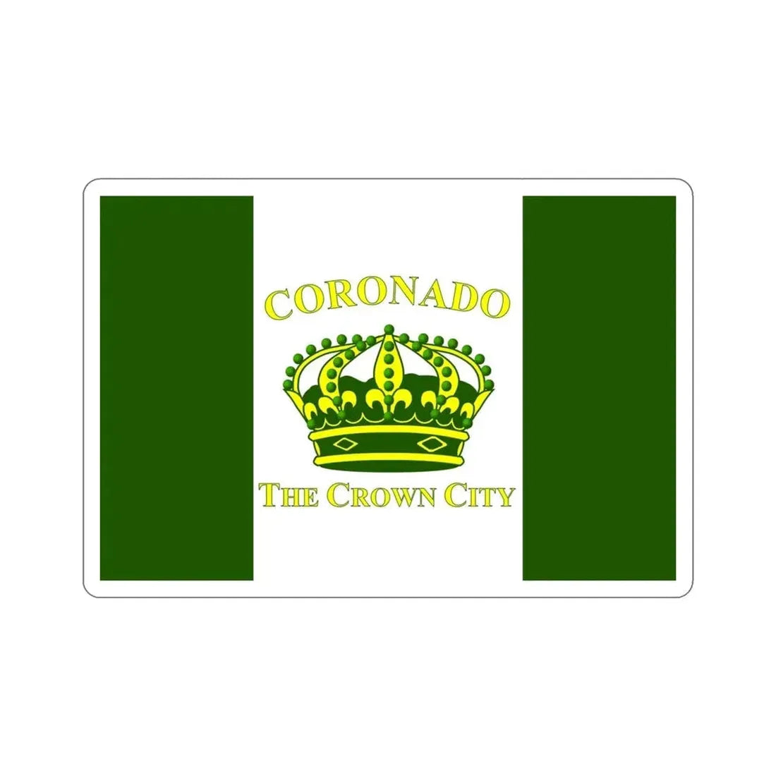 Flag of Coronado California USA STICKER Vinyl Die-Cut Decal - The Sticker Space