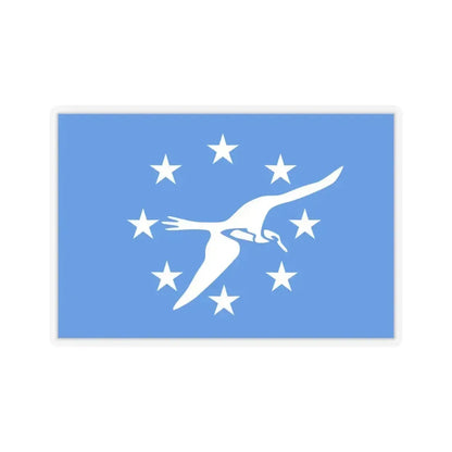 Flag of Corpus Christi, Texas - STICKER Vinyl Kiss-Cut Decal 6 Inch Transparent - The Sticker Space