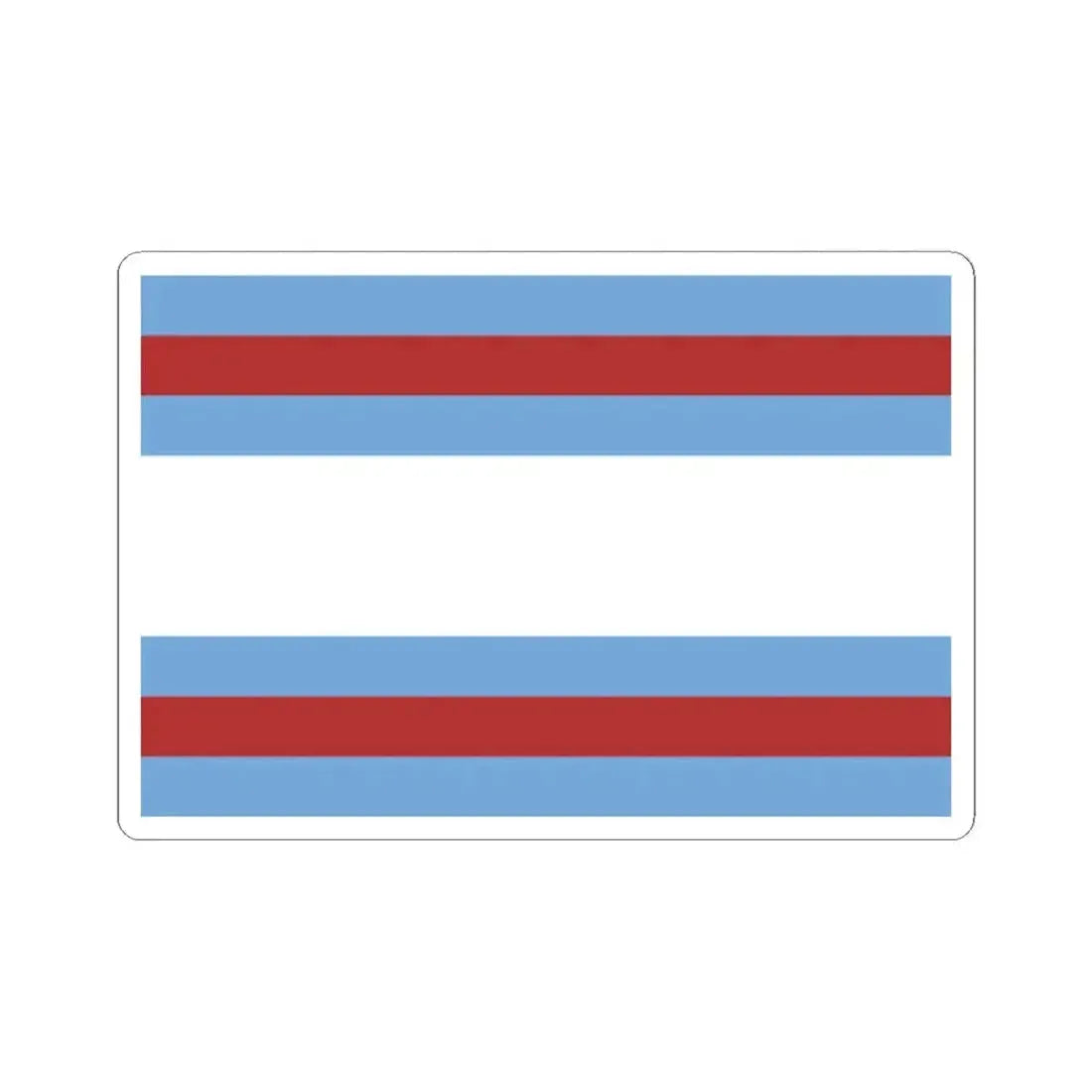 Flag of Corrientes 1815 (Argentina) STICKER Vinyl Kiss-Cut Decal 2 Inch White - The Sticker Space