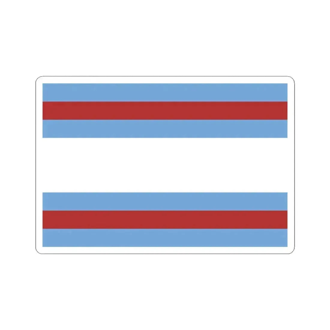 Flag of Corrientes 1815 (Argentina) STICKER Vinyl Kiss-Cut Decal 3 Inch White - The Sticker Space