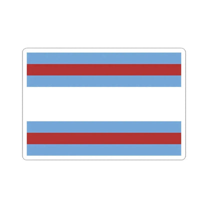Flag of Corrientes 1815 (Argentina) STICKER Vinyl Kiss-Cut Decal 3 Inch White - The Sticker Space
