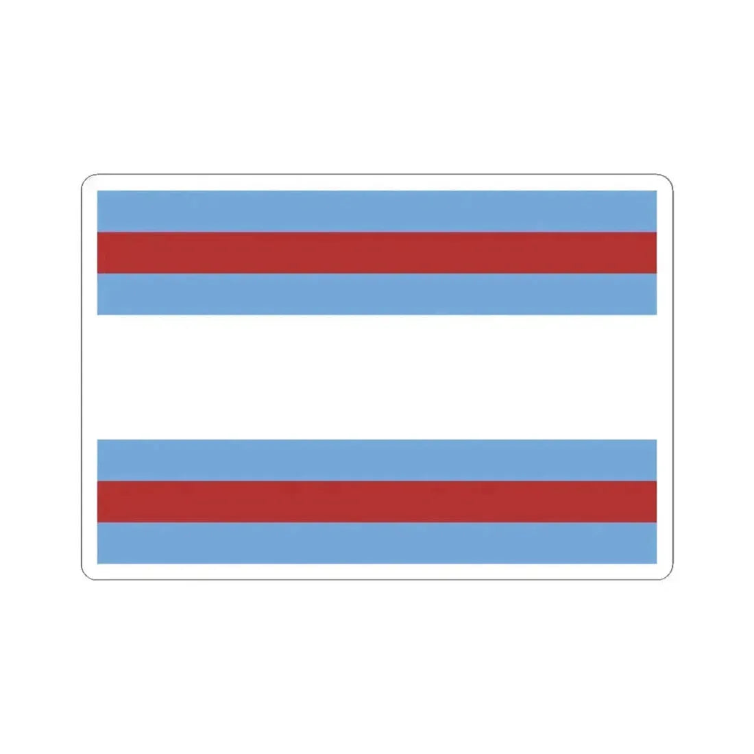 Flag of Corrientes 1815 (Argentina) STICKER Vinyl Kiss-Cut Decal 4 Inch White - The Sticker Space