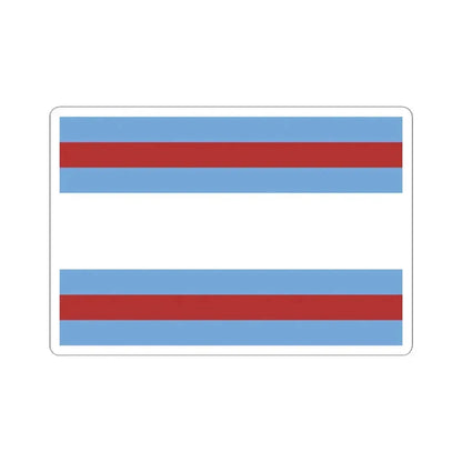 Flag of Corrientes 1815 (Argentina) STICKER Vinyl Kiss-Cut Decal 4 Inch White - The Sticker Space