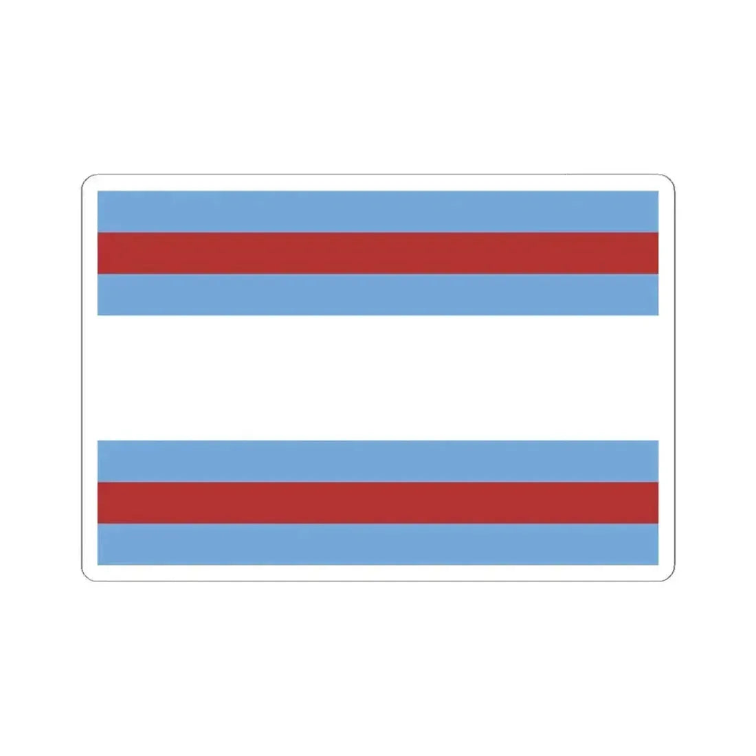 Flag of Corrientes 1815 (Argentina) STICKER Vinyl Kiss-Cut Decal 6 Inch White - The Sticker Space