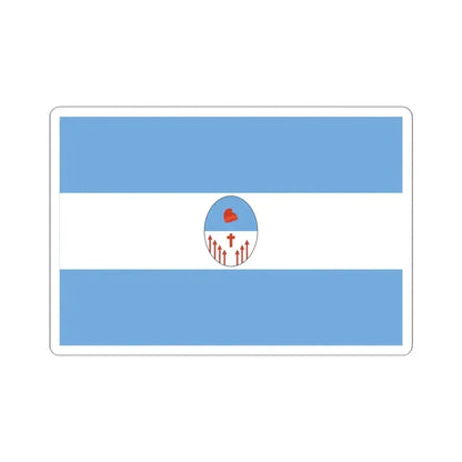 Flag of Corrientes 1822 (Argentina) STICKER Vinyl Kiss-Cut Decal 4 Inch White - The Sticker Space