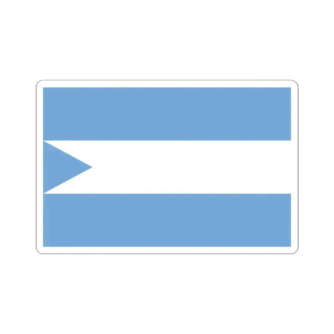 Flag of Corrientes 1823-1825 (Argentina) STICKER Vinyl Kiss-Cut Decal 6 Inch White - The Sticker Space