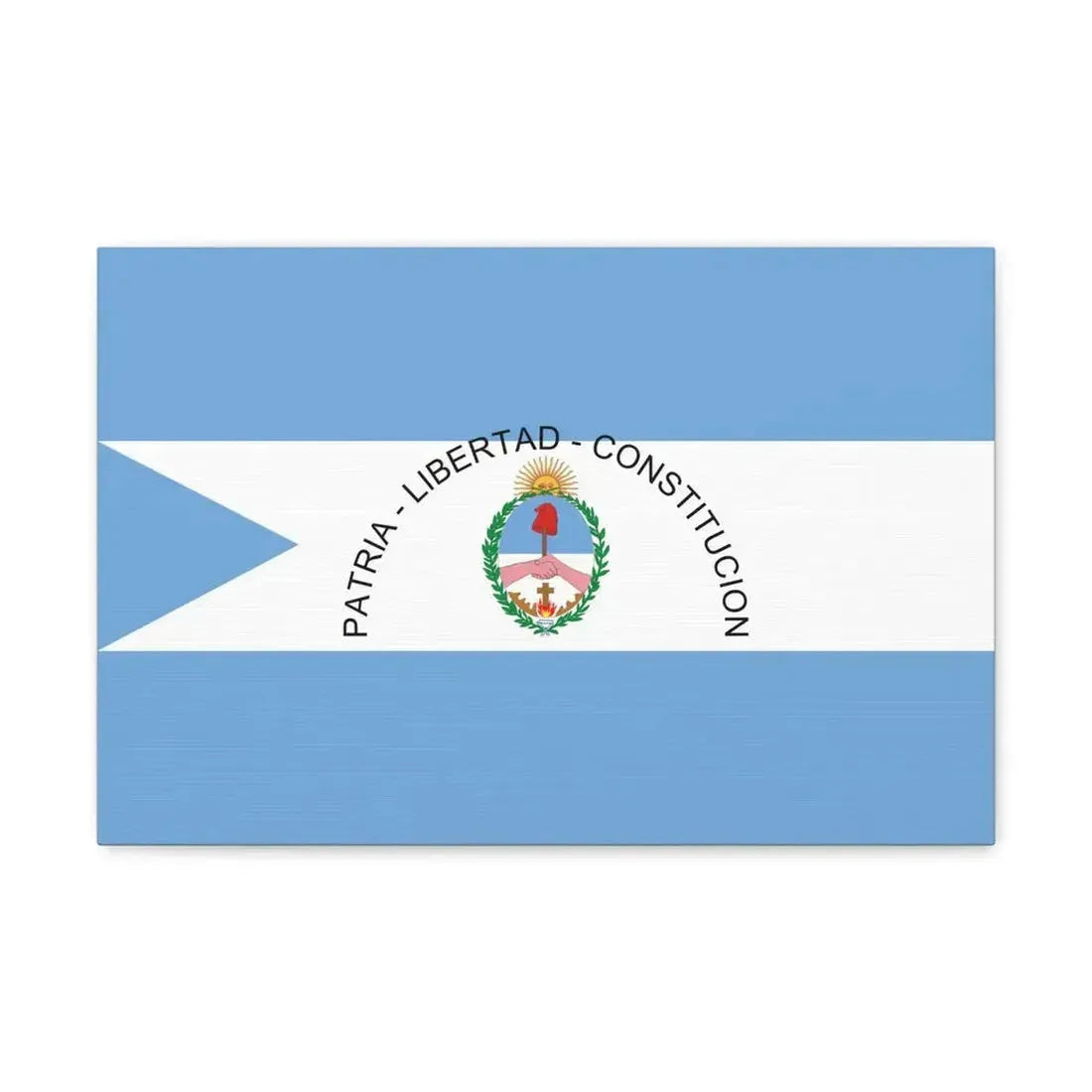Flag of Corrientes Province Argentina - Canvas Wall Art 18″ x 12″ 1.25" - The Sticker Space
