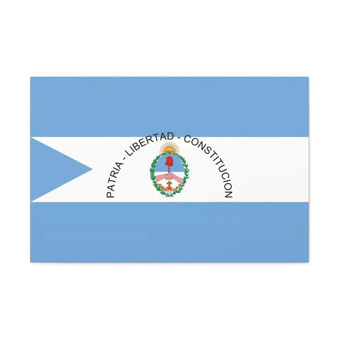 Flag of Corrientes Province Argentina - Canvas Wall Art 30" x 20" 1.25" - The Sticker Space