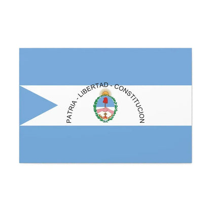 Flag of Corrientes Province Argentina - Canvas Wall Art 36" x 24" 1.25" - The Sticker Space