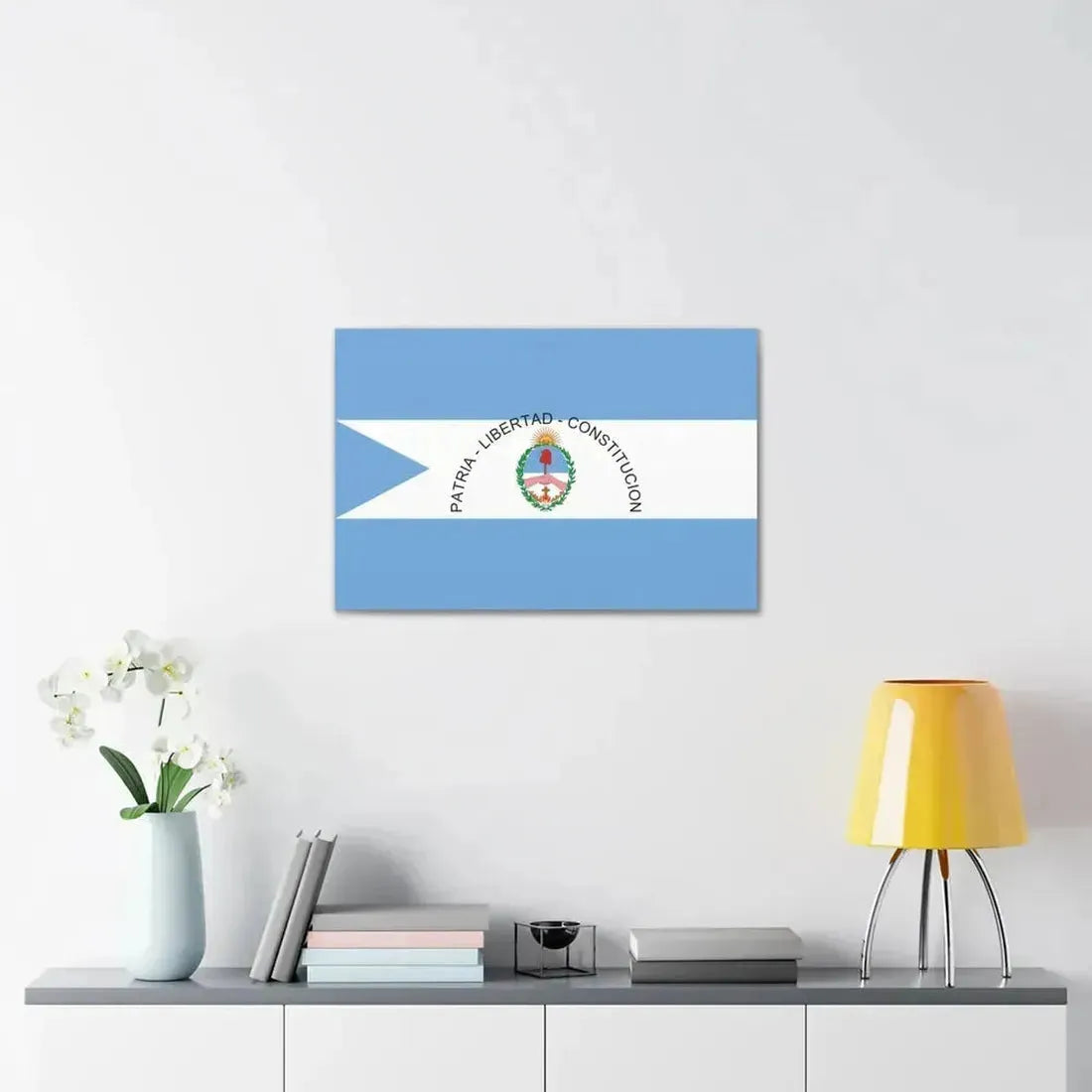 Flag of Corrientes Province Argentina - Canvas Wall Art - The Sticker Space