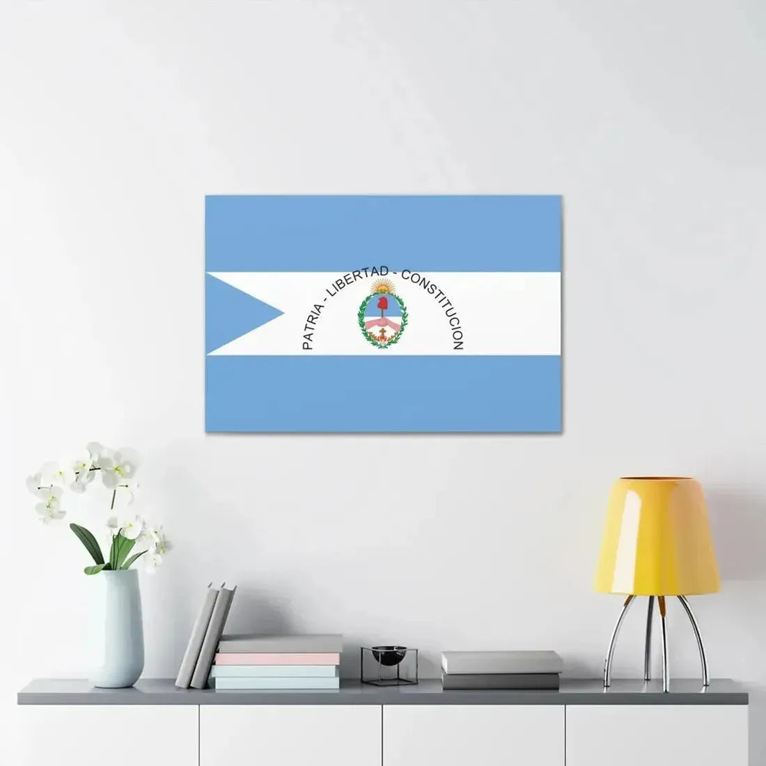 Flag of Corrientes Province Argentina - Canvas Wall Art - The Sticker Space