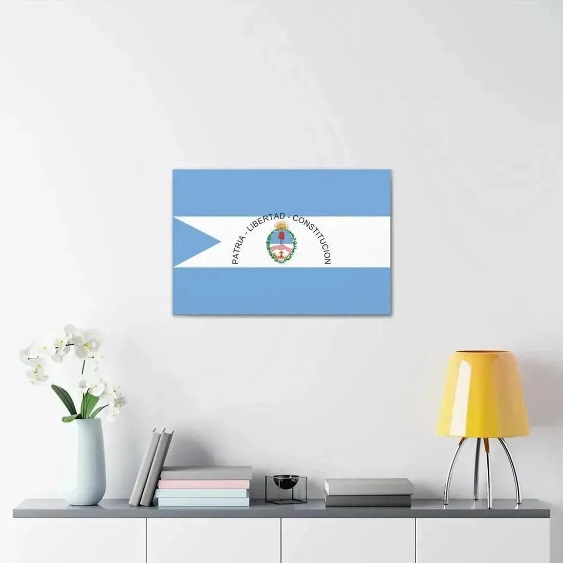 Flag of Corrientes Province Argentina - Canvas Wall Art - The Sticker Space