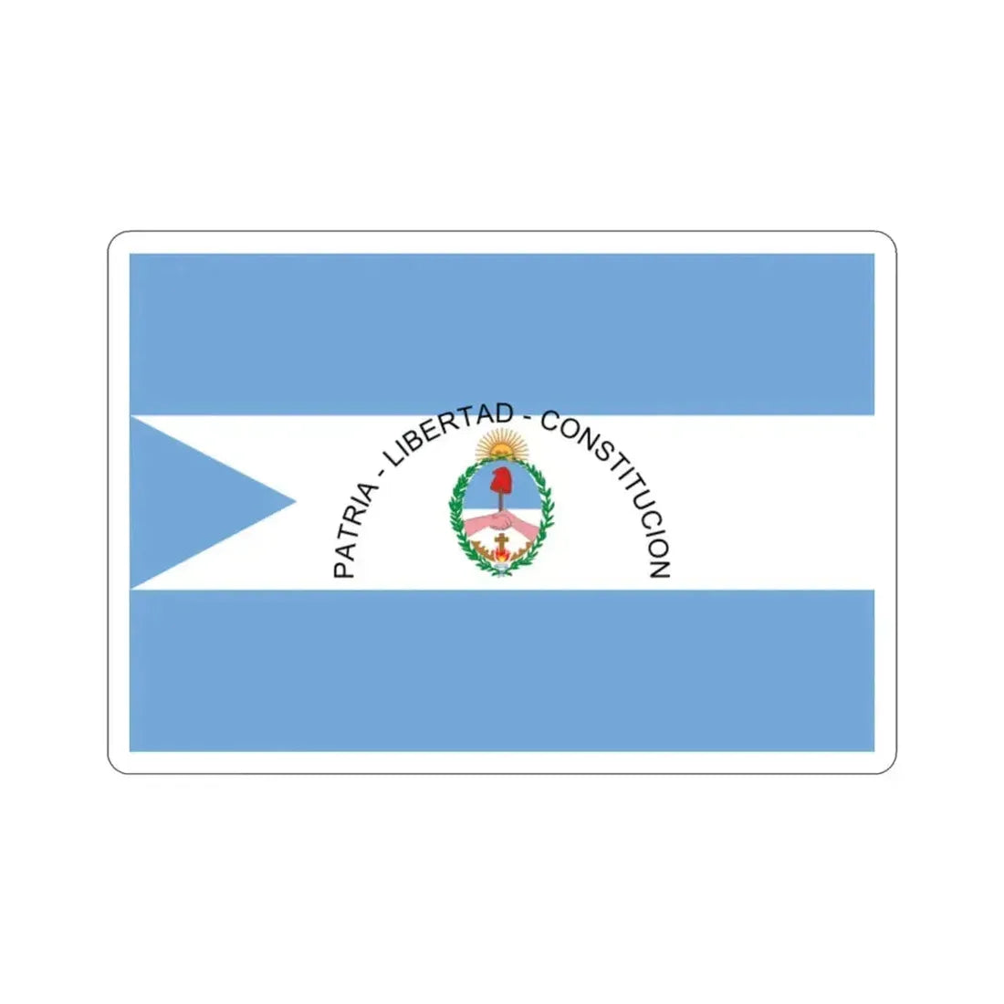 Flag of Corrientes Province Argentina STICKER Vinyl Die-Cut Decal 2 Inch - The Sticker Space