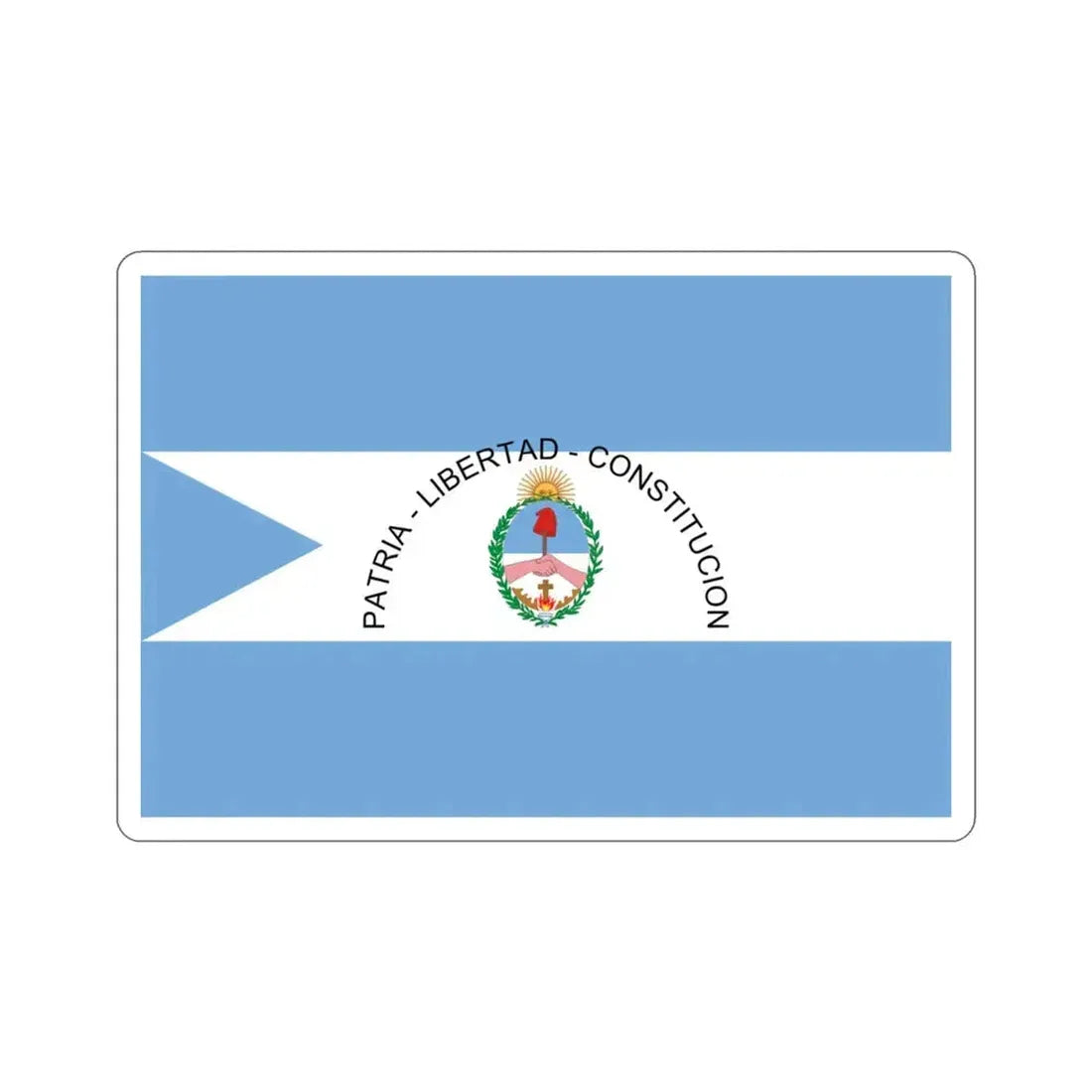 Flag of Corrientes Province Argentina STICKER Vinyl Die-Cut Decal 3 Inch - The Sticker Space