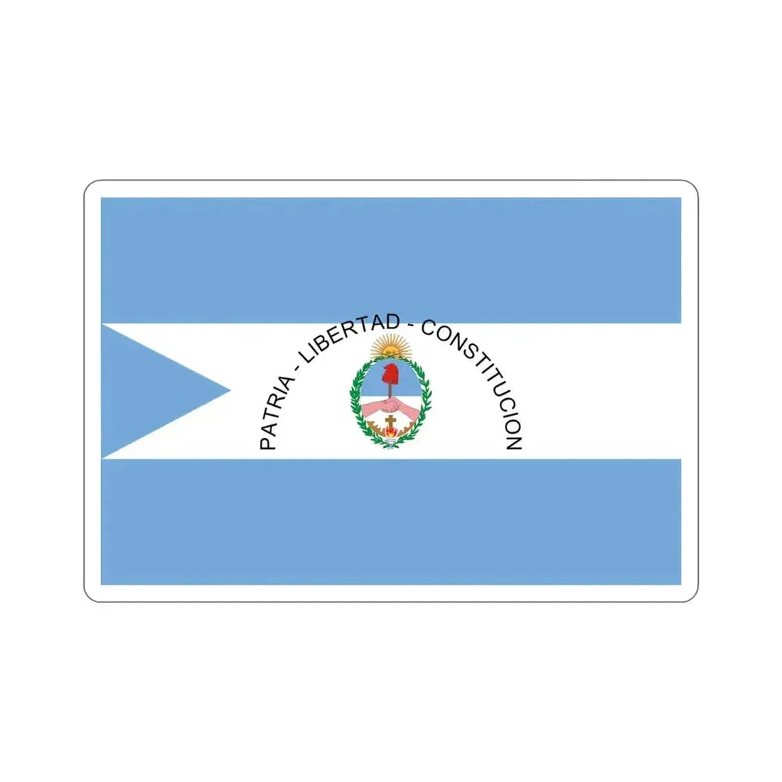 Flag of Corrientes Province Argentina STICKER Vinyl Die-Cut Decal 4 Inch - The Sticker Space