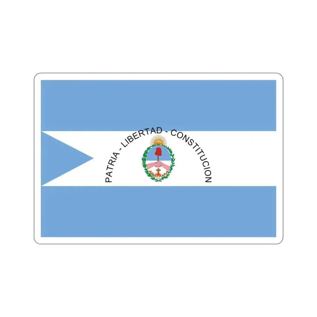 Flag of Corrientes Province Argentina STICKER Vinyl Die-Cut Decal 5 Inch - The Sticker Space