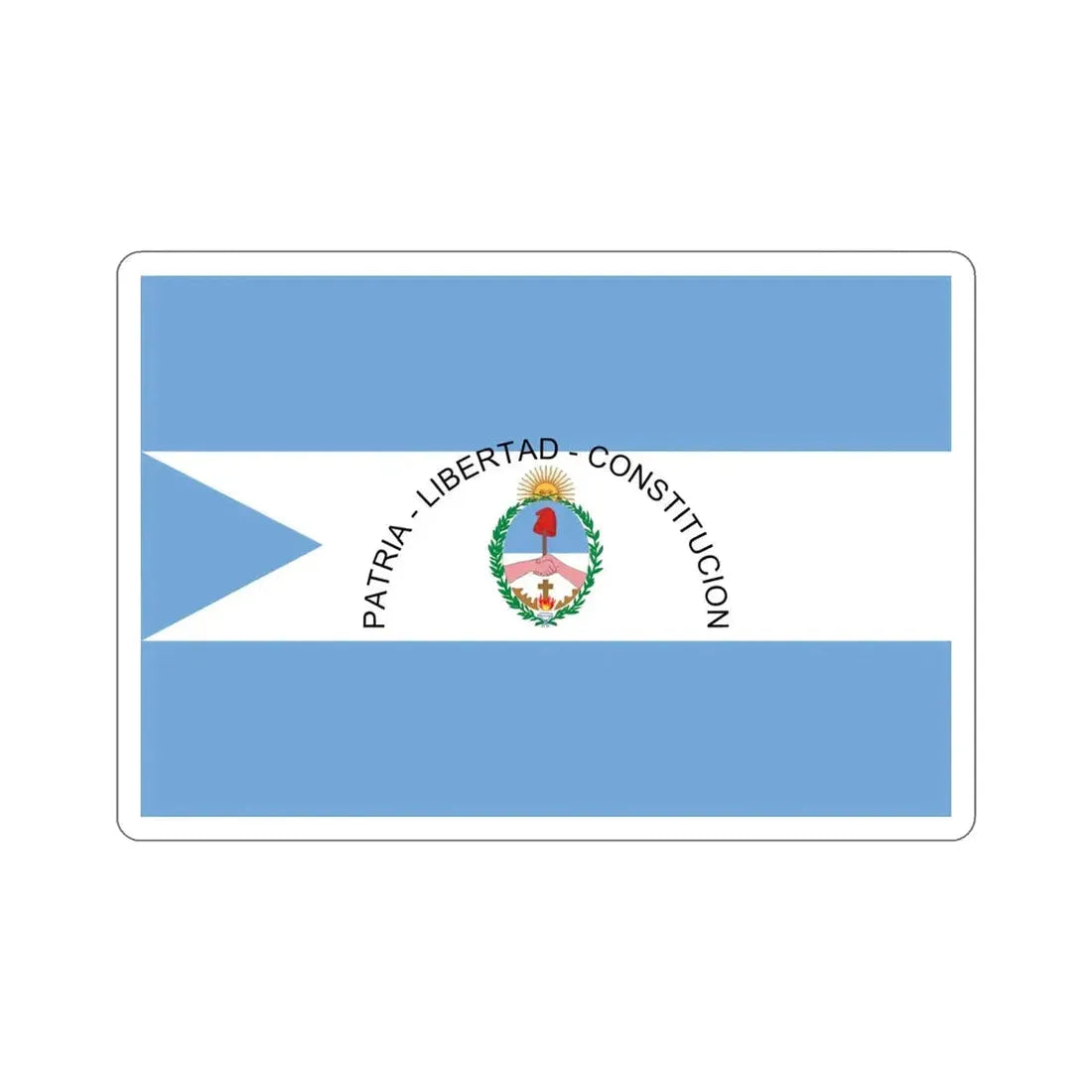 Flag of Corrientes Province Argentina STICKER Vinyl Die-Cut Decal - The Sticker Space