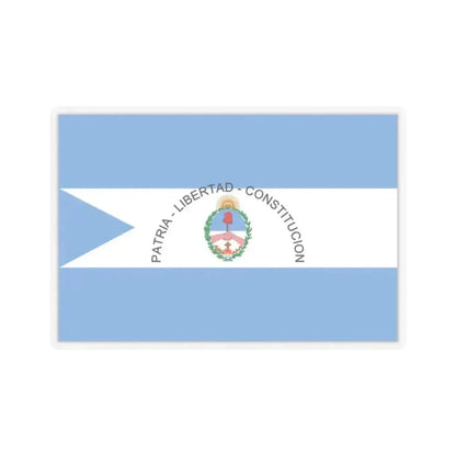 Flag of Corrientes Province Argentina - STICKER Vinyl Kiss-Cut Decal 2 Inch Transparent - The Sticker Space