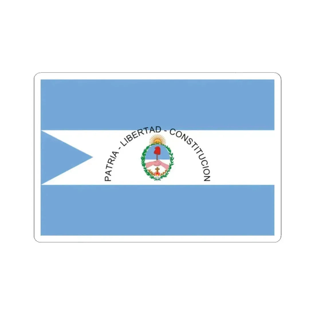 Flag of Corrientes Province Argentina - STICKER Vinyl Kiss-Cut Decal 2 Inch White - The Sticker Space