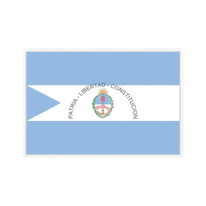 Flag of Corrientes Province Argentina - STICKER Vinyl Kiss-Cut Decal 3 Inch Transparent - The Sticker Space