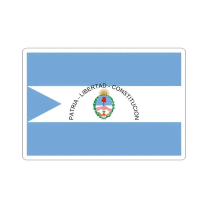 Flag of Corrientes Province Argentina - STICKER Vinyl Kiss-Cut Decal 3 Inch White - The Sticker Space
